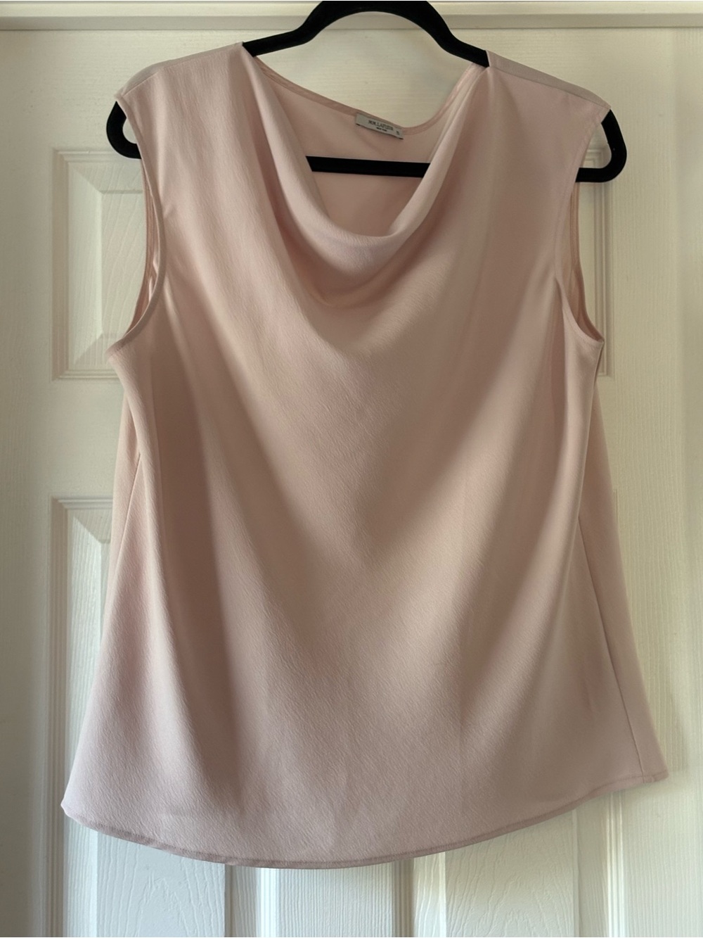 MM Lafleur Sleeveless Drape Neck Top - Blush Pink XL